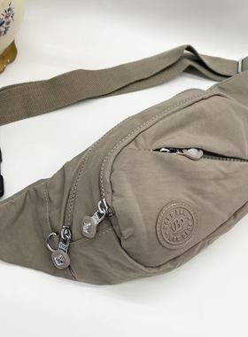 帆布耐磨腰包大容量休闲跑步新款健身防水多功能运动钱包收银旅游