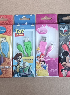 绝版2009迪士尼正版 Camino数据线全套4款未拆巴斯光年史迪奇老货