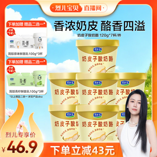 君乐宝奶皮子酸奶酪120g*7杯