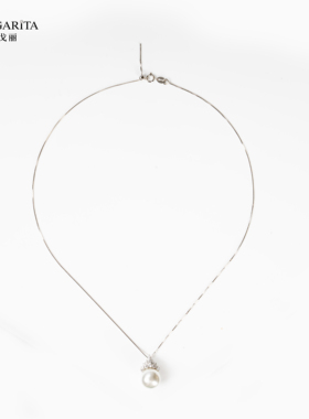 玛戈丽珍珠项链奥地利水晶皇冠大珍珠倪妮同款小众轻奢高级感施家