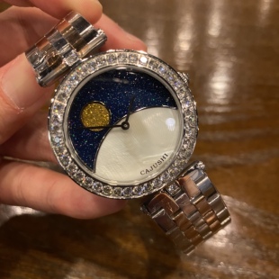 日月星辰手表精钢表带高配版原装高端腕表轻奢尚潮流网红百搭女表