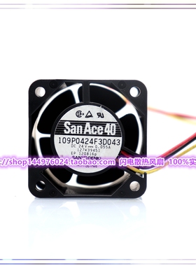 SANYO 109P0424F3D043/F301/F302/F327/F329 24V 0.055A 散热风扇