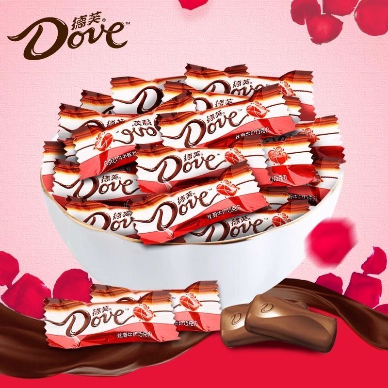 德芙丝滑牛奶巧克力散装500g婚庆伴手礼喜糖果小零食团购批发正品