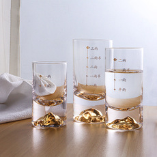 Ликер Cup 高档金山杯二两白酒杯水晶玻璃100ml家用烈酒杯三两创意带刻度