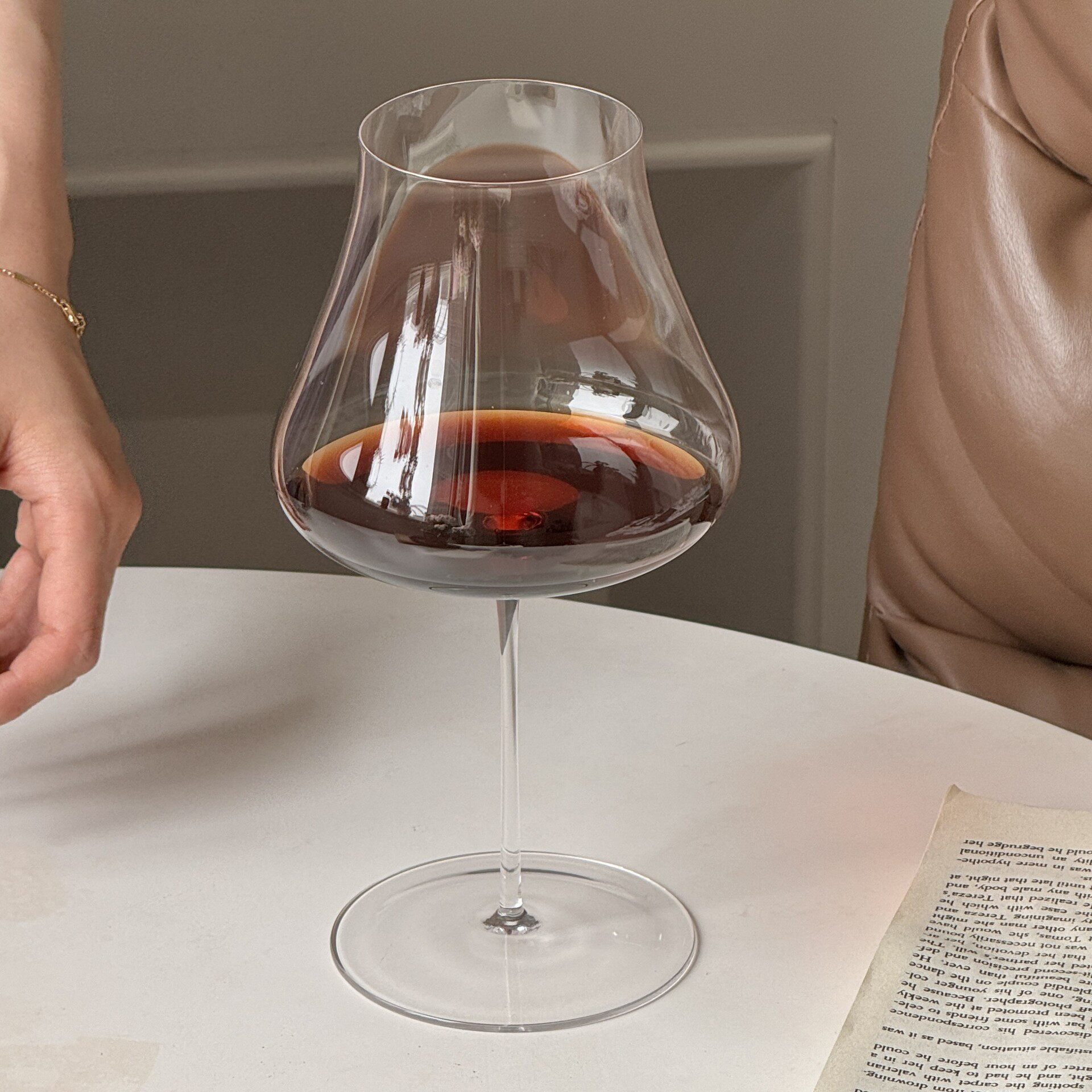 薄款水晶勃艮第红酒高脚杯大容量