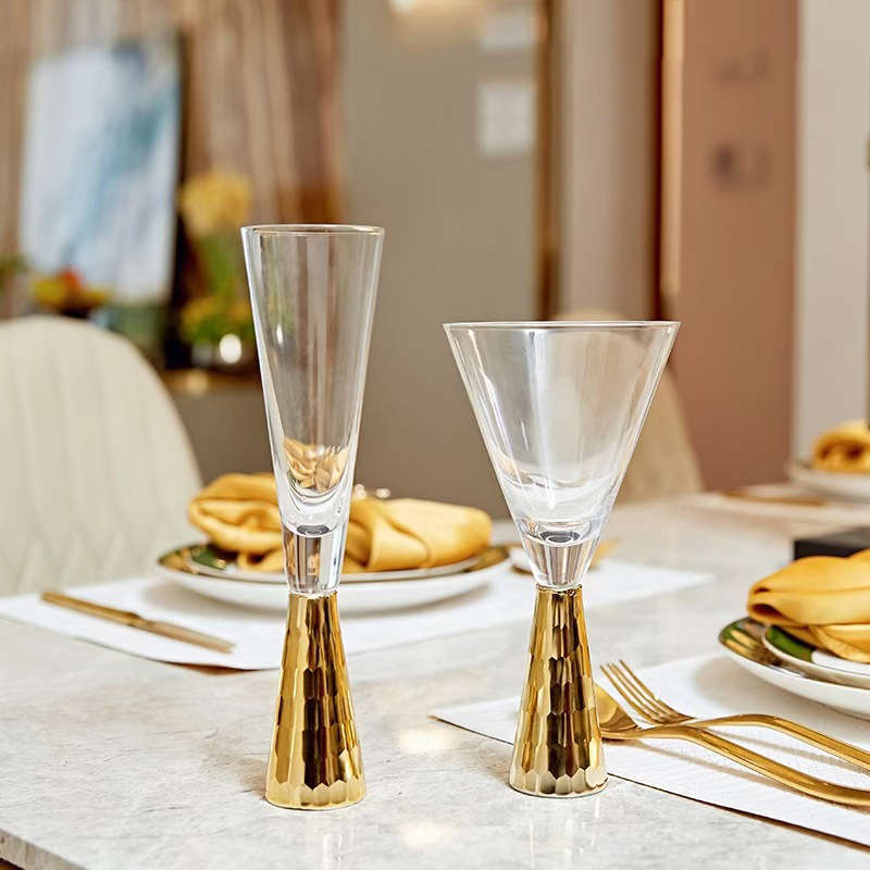 轻奢高档金色红酒杯鸡尾酒香槟杯样板房餐厅装饰杯子会所酒柜摆件,餐饮具,甜酒/香槟杯,淘宝优惠券,粉丝福利购,淘宝优惠卷