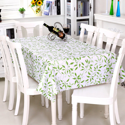 [抢]田园桌布防水布艺免洗塑料餐桌布PVC桌垫台布防油