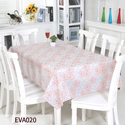 竹月阁环保桌布防水免洗EVA台布防油餐桌布桌垫几乎无味