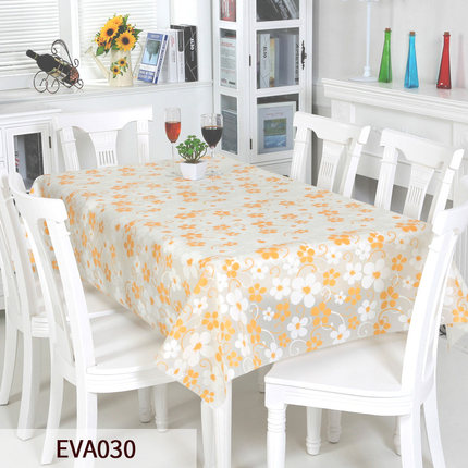 竹月阁环保桌布防水免洗EVA台布防油餐桌布桌垫几乎无味