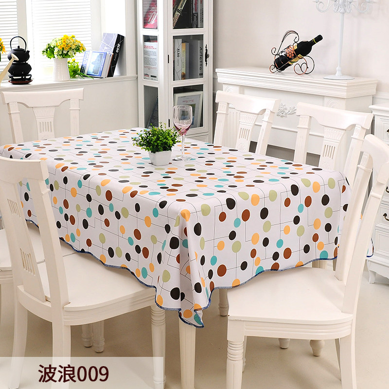 竹月阁田园桌布防水防油布艺免洗塑料餐桌布PVC桌垫台布防油