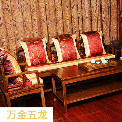 竹月阁红木沙发垫坐垫中式布艺沙发坐垫实木沙发垫含芯加厚可定做