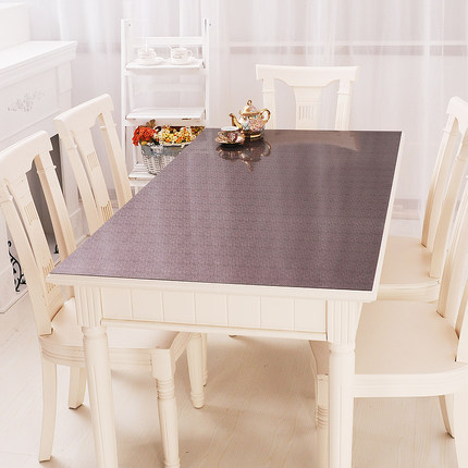 软质玻璃PVC防水防烫防油免洗餐桌布透明台布磨砂茶几垫水晶板