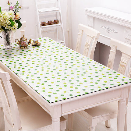 竹月阁桌布防水软质玻璃PVC透明塑料磨砂餐桌垫茶几垫台布水晶板