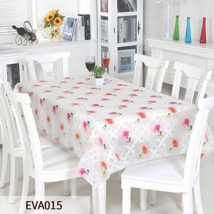 竹月阁环保桌布防水免洗EVA台布防油餐桌布桌垫几乎无味