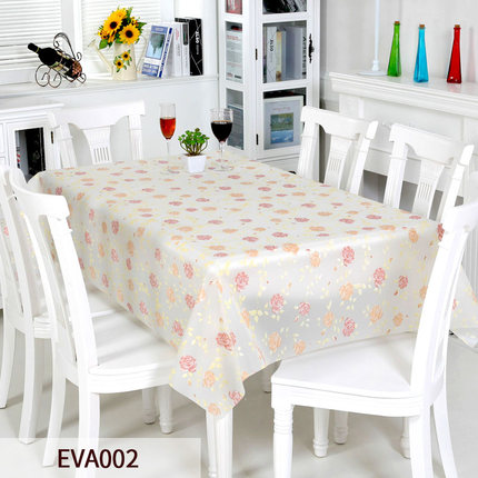 竹月阁环保桌布防水免洗EVA台布防油餐桌布桌垫几乎无味