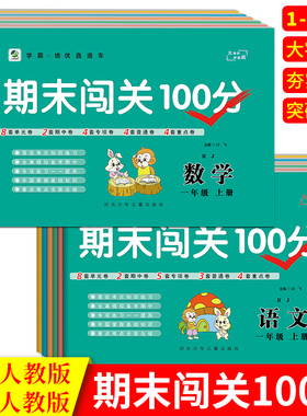期末闯关100分小学一二三四五六年级上册下册人教版英语RJ数学语文1-6年级上下册试卷全套同步测试卷单元练习期中专项训练期末卷