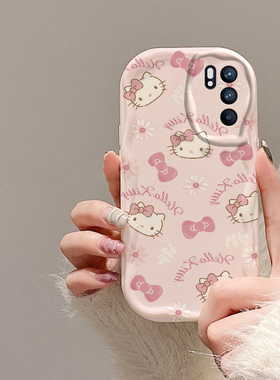 适用于OPPOReno6手机壳OPPO新款Reno6Pro+5G套可爱外壳凯蒂猫硅胶卡通PPOReno全包防摔OPPORen06十65G女生