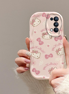 适用于OPPOFindX3lite手机壳新款reno5套Findx硅胶OPPOX全包凯蒂猫防摔OPPOFandx网红0PP0男女OPPOF/Fⅰndx