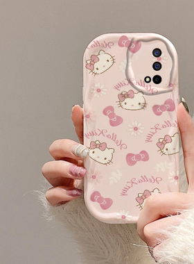 适用于realme真我Q2手机壳RMX2177保护卡通套realmeQ25G可爱新款oppoq硅胶凯蒂猫全包reaimeQ防摔relmeQ女生