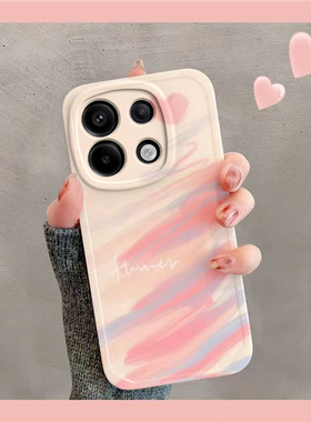 适用OPPOReno13手机壳Reno13Pro5G套OPPO新款OPPORone135G液态硅胶OPP0PP0PPO全包防摔Reon/Rone男女涂鸦爱心