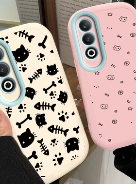 适用OPPOK12PLUS手机壳K12PULS硅胶opook全包防摔PKS110保护套5G新款小猫鱼骨外壳opopk男opk女opp0pp0ppok软