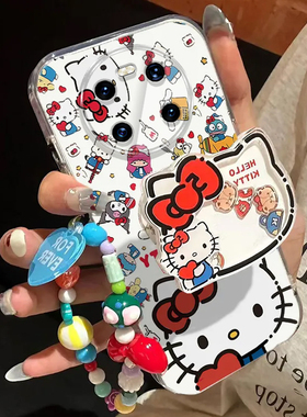 适用鼎桥M40手机壳TDTechM40保护套TD新款Tech华为智选M4O超薄TDTECH顶桥鼎乔TDM全包防摔TECHM女生kt猫支架