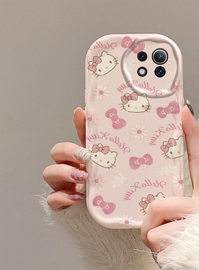 适用于小米11青春版手机壳M2101K9C保护套卡通Mi11新款Mi11pro硅胶K2CM2011小猫咪可爱全包M2011K2C防摔女生