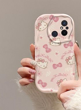 适用于红米12C手机壳小米Redmi十二C12保护可爱22120RN86C套helio卡通硅胶g85Note凯蒂猫镜头全包防摔redmin