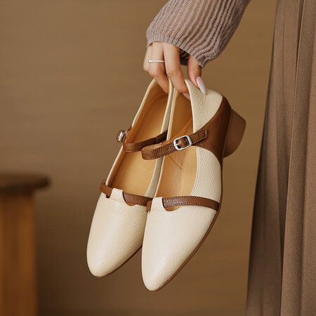 真皮单鞋女2025新款春夏平底小皮鞋软皮舒适百搭浅口尖头低跟单鞋,童鞋/婴儿鞋/亲子鞋,帆布鞋,淘宝优惠券,粉丝福利购,淘宝优惠卷