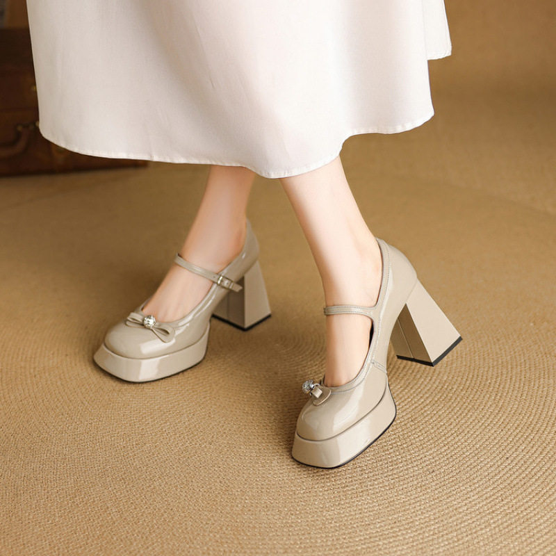 10CM粗跟厚底玛丽珍鞋女秋冬新款配裙子气质单鞋防水台浅口高跟鞋,户外/登山/野营/旅行用品,登山鞋/徒步鞋,淘宝优惠券,粉丝福利购,淘宝优惠卷