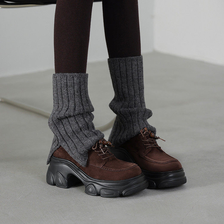 7.5cm~英伦厚底乐福鞋女系带串珠加绒增高圆头百搭豆豆鞋运动休闲,户外/登山/野营/旅行用品,登山鞋/徒步鞋,淘宝优惠券,粉丝福利购,淘宝优惠卷