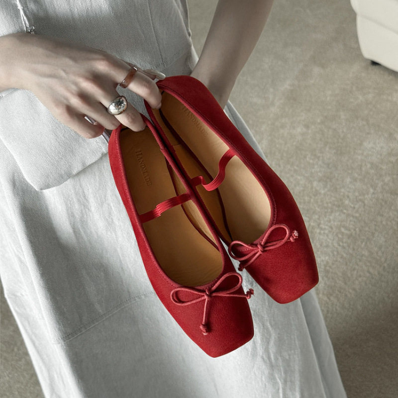 仙女风蝴蝶结一字带浅口单鞋女休闲百搭方头平底玛丽珍鞋,流行男鞋,马丁靴,淘宝优惠券,粉丝福利购,淘宝优惠卷