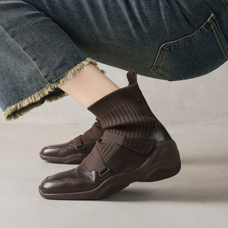 4cm秋冬新款学院风厚底针织袜靴女休闲显瘦毛线短靴女弹力靴舒适,户外/登山/野营/旅行用品,登山鞋/徒步鞋,淘宝优惠券,粉丝福利购,淘宝优惠卷