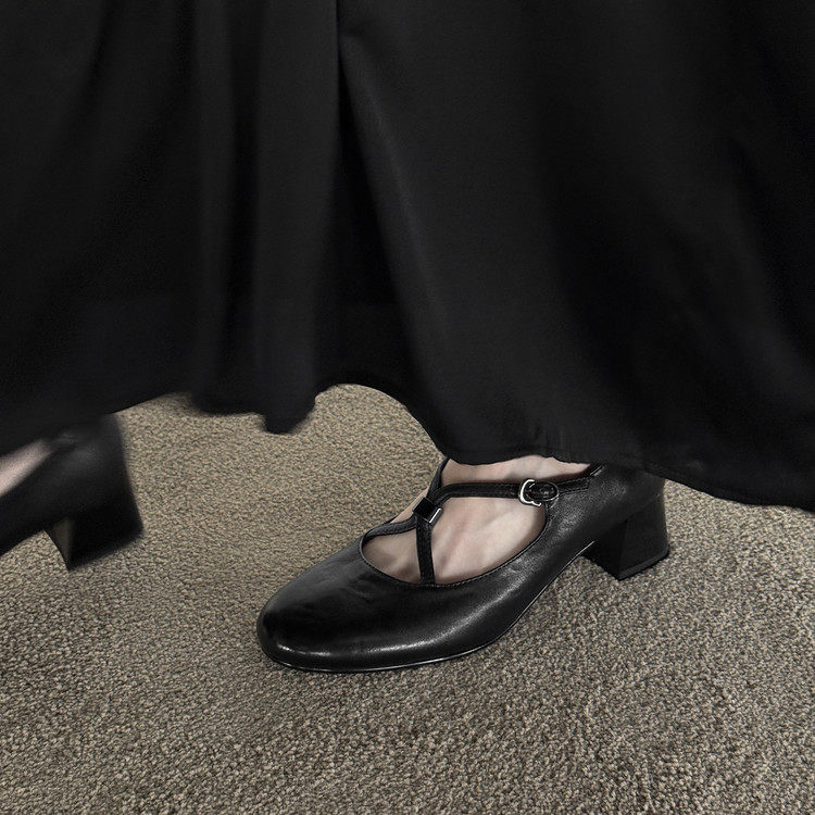 法式复古交叉一字扣带平底鞋女浅口低跟单鞋圆头玛丽珍鞋子芭蕾鞋,居家布艺,居家婚庆拖鞋,淘宝优惠券,粉丝福利购,淘宝优惠卷