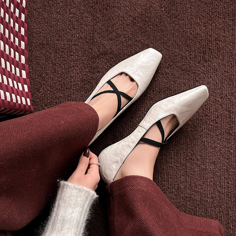 Kmeizu巨软~2cm跟玛丽珍鞋女春潮设计师交叉带平底芭蕾舞赫本单鞋,户外/登山/野营/旅行用品,登山鞋/徒步鞋,淘宝优惠券,粉丝福利购,淘宝优惠卷