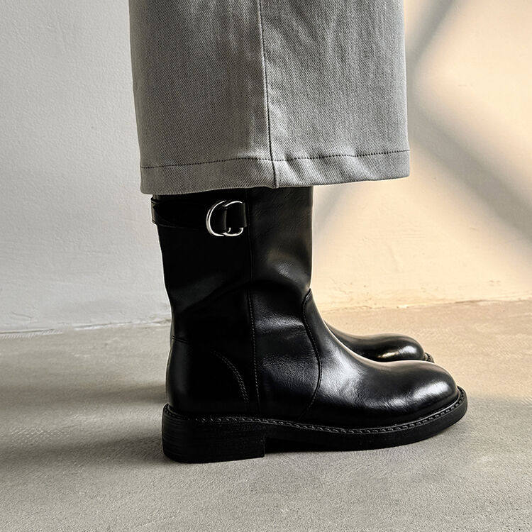 头层牛皮厚底小短靴侧拉链机车靴烟筒靴复古咖色马丁靴女新款绒里,户外/登山/野营/旅行用品,登山鞋/徒步鞋,淘宝优惠券,粉丝福利购,淘宝优惠卷