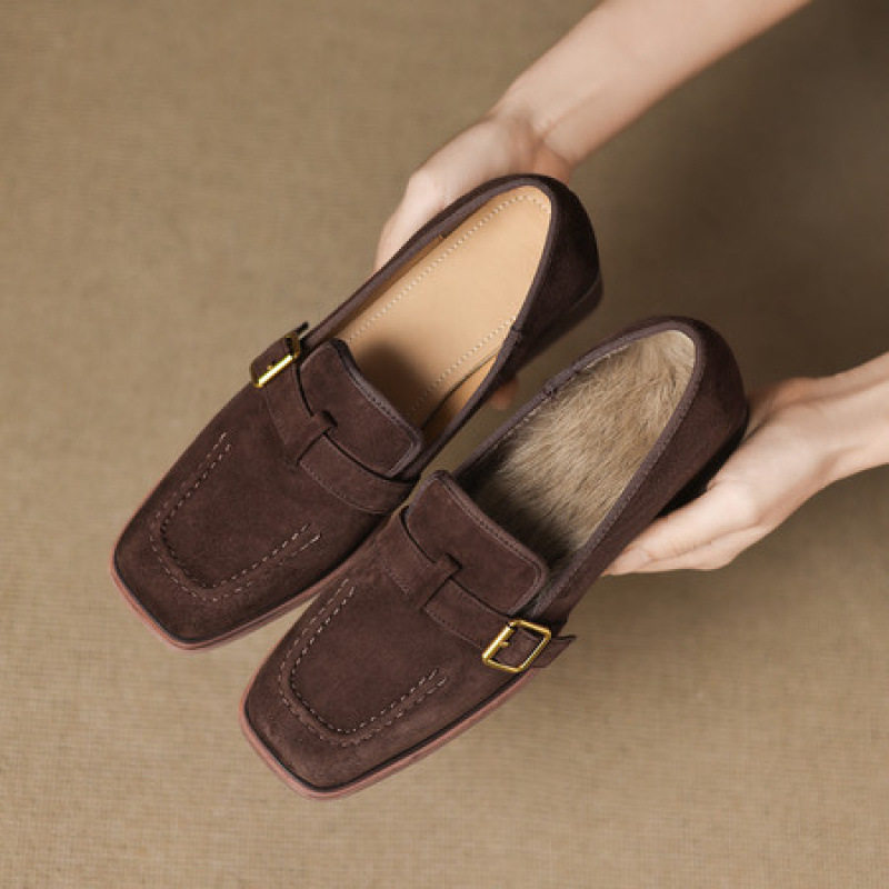 3cm粗跟深口单鞋女早秋新款半踩小皮鞋法式复古磨砂皮编织乐福鞋,户外/登山/野营/旅行用品,登山鞋/徒步鞋,淘宝优惠券,粉丝福利购,淘宝优惠卷