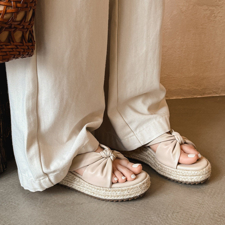 露趾草编厚底交叉带一字拖女凉鞋时尚外穿百搭休闲凉拖鞋2025新款,流行男鞋,马丁靴,淘宝优惠券,粉丝福利购,淘宝优惠卷