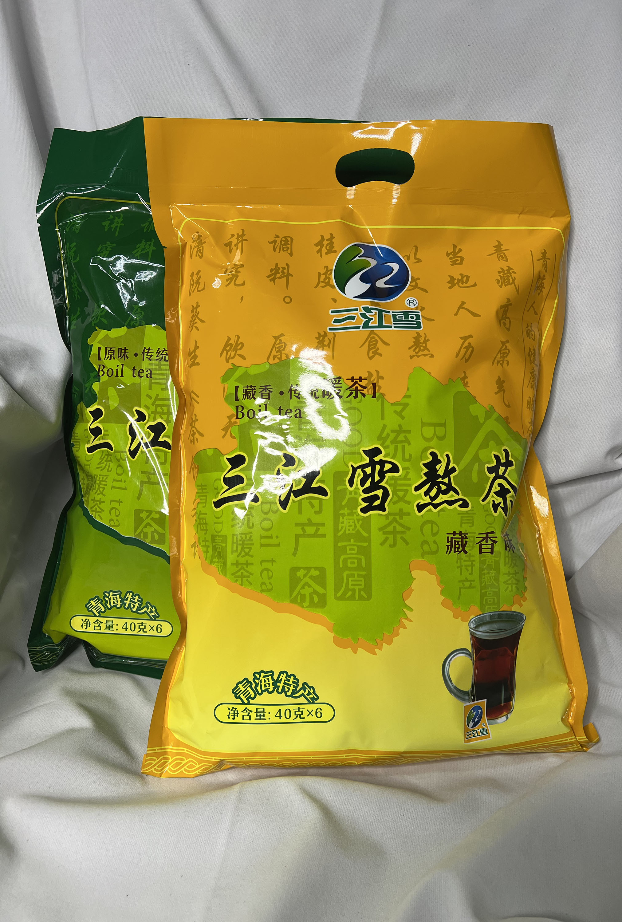 青海特产三江雪青稞传统藏香味原味暖茶熬茶240g包邮40g*6小袋