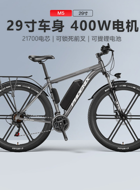 凤凰M5锂电池电动自行车新国标男女生29寸成人电动车电瓶车电单车