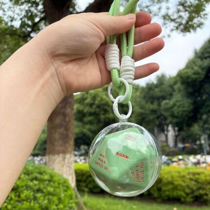 cortis ball烤蹄子收纳防尘展示娃包骰子娃娃亚克力球保护壳透明
