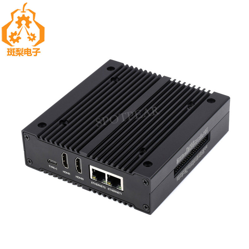 树莓派CM4一体多功能主机4G双千兆网口网络存储双路固态硬盘插槽