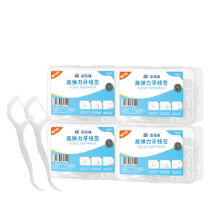 健牌牙线高分子材料高弹力一次性牙线牙线签盒装300支