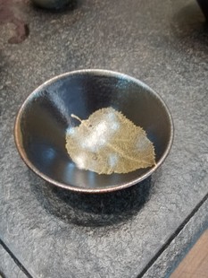 吉州窑木叶天目盏纯手工打造柴窑主人杯精品