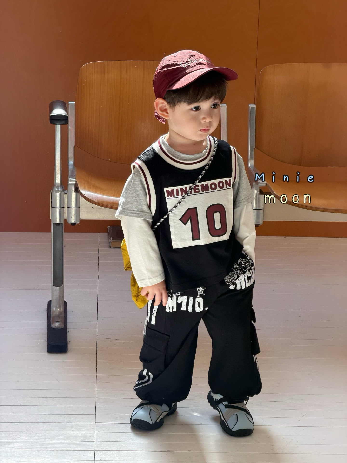 小树家 小月亮2026春新款男童韩版背心T恤打底衫两件套百搭工装裤,童装/婴儿装/亲子装,套装,淘宝优惠券,粉丝福利购,淘宝优惠卷