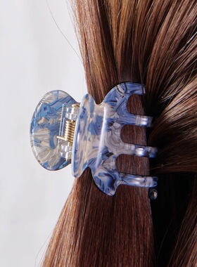 百变造型高颅顶L.Erickson简约抓夹发夹盘发盘头女醋酸环保安全