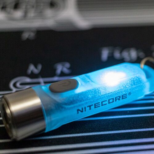 NITECORE奈特科尔TIKI GITD BLUE手电筒迷你小便携荧光EDC钥匙灯