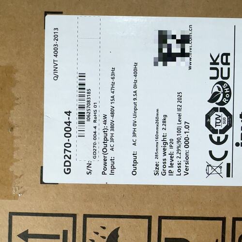 议价英威腾INVT GD270-004-4变频器4KW可维修