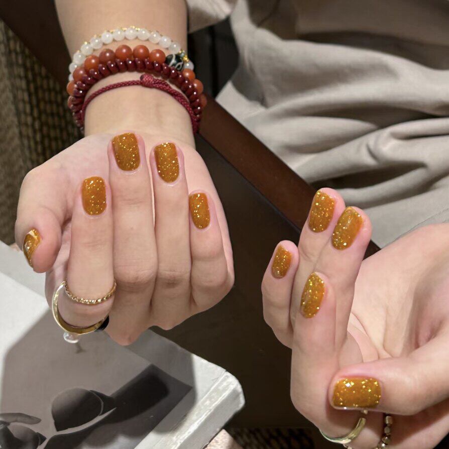 日本Enoi dIamond flash 碎钻胶 闪钻 甲油胶 F16 绝美招财黄