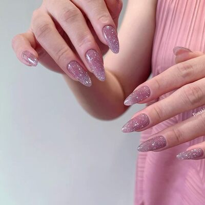 日本enoi碎钻胶爆闪少女糯粉紫F04